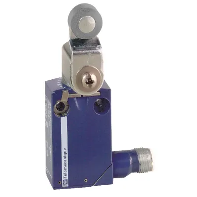 Telemechanique Sensors Positionsschalter XCMD2116C12 | Rollenhebel Metall | M12-Stecker | IP66/IP67 | 30x16x50 mm