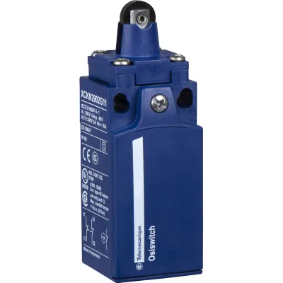 Schneider Electric Positionsschalter XCKN2102P20 | Rollenstößel Metallrolle | 1Ö+1S | Kunststoff | IP65 | M20