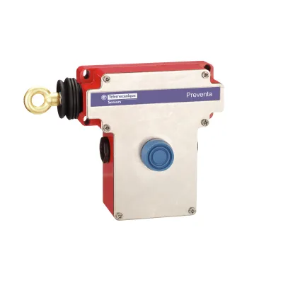 Telemecanique Seilzug-Notschalter XY2CE2A290 | NOT-AUS-Seilzugschalter bis 70m | 2 Öffner 2 Schließer | IP66 | rot