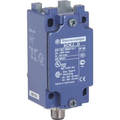 Telemechanique Sensors Unterteil ZCKJ1D Positionsschaltergehäuse | Metall | IP65 | M12 Anschluss | 40x44x81,5 mm