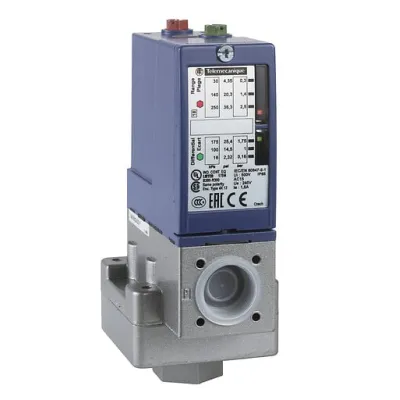 Telemecanique Druckschalter XMLBM02V2S11 | Vakuumschalter -1 bis -0,14 bar | IP66 | AC/DC 120–250V