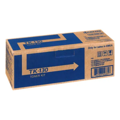 Kyocera Toner TK-130 | Schwarz | Original Lasertoner | 7.200 Seiten | für FS-1300D, FS-1300DN, FS-1350DN