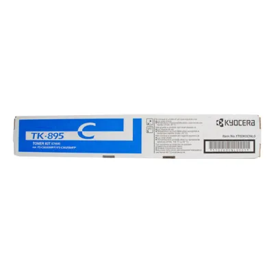 Kyocera Toner TK-895C | Original Lasertoner | Cyan | ca. 6.000 Seiten | passend für FS-C8020MFP, FS-C8025MFP