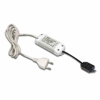 Hera LED Trafo 61500300903 | Sicherheitstransformator 350mA 1-9W | 3-fach Verteiler | 2m Kabel | IP20 | Grau