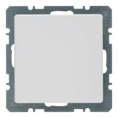 Berker Blindverschluss mit Zentralstück 10096089 | Unterputz Blindabdeckung Q.1 | Duroplast | matt | polarweiß RAL 9010