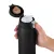 Bild: Emsa Isolierbecher N21517 Travel Mug Light | Thermobecher 0,4L | Edelstahl matt | auslaufsicher | leicht | Schwarz