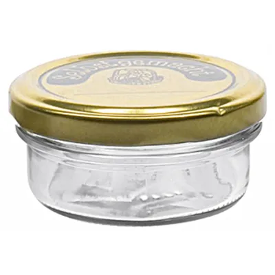 EMSY Schraubdeckelglas Sturz 59016 | Einmachglas 70 ml 16er Pack | 66 mm TO-Deckel | Lebensmittelaufbewahrung Glas