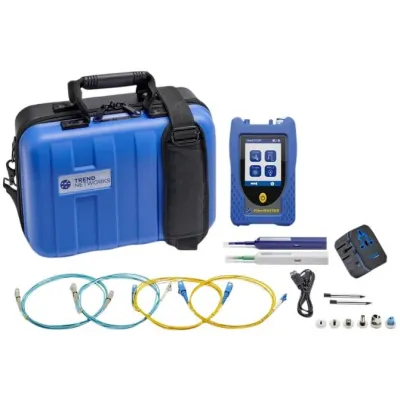 TREND Networks Messgerät FiberMASTER Quad-OTDR R240-QIP | 850/1300/1310/1550nm | SC/UPC | Glasfaser Tester