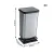Bild: Rotho Treteimer Paso 17541.11005 | Abfalleimer 40L | Edelstahl-Optik | Kunststoff | geruchsdicht | Rechteckig | Silber