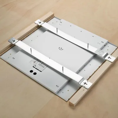 TRILUX Befestigungssatz ArimoS MRX ZBB/1 6361000 | Einbauzubehör für LED-Leuchten M73/M84 Creavo M84 | Stahl | weiß