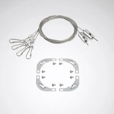 TRILUX Aufhängezubehör 2330 G3 ZH/M73 M84 7716400 | Befestigungsset für Leuchten | 100x80x15 mm | Stahl