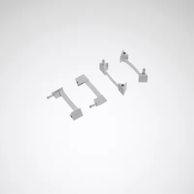 TRILUX Diebstahlsicherung ZBATL2 6923300 | Befestigungssatz für LED-Feuchtraum-Anbauleuchte | 35x16x10 mm | Zubehör