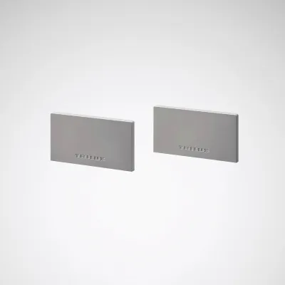 TRILUX Endkappe SFlow D/H ZKS 03 6892400 | Zubehör LED-Leuchte Solvan Flow | Kunststoff | silber | 2 Stück