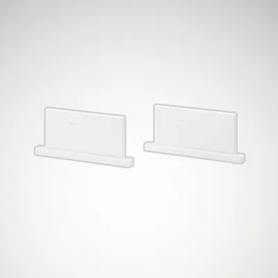 TRILUX Kopfstücke SFlow C ZKS-H 01 | 7513300 | Zubehör für Solvan Flow | Abdeckung PMMA | weiß | 14x100x70 mm