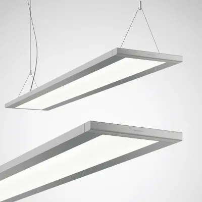TRILUX Pendelleuchte LuceoS H2-L CDP 7017851 | LED 44W 3000K | DALI dimmbar | 1490x240mm | Aluminium silber