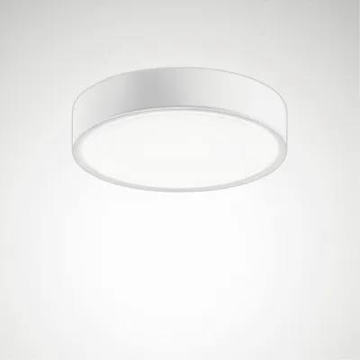 TRILUX LED-Anbaudownlight Onplana D09 #6458740 | 15W | 1700lm | 3000K warmweiß | rund | Ø316mm | Aluminium weiß | UGR<19
