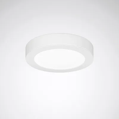 TRILUX LED-Deckenanbauleuchte Aviella D07 OA 24W | 1800lm | 3000K warmweiß | Ø240mm | Aluminium weiß