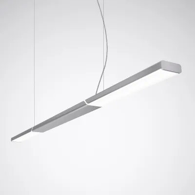 TRILUX LED-Pendelleuchte Parelia H-L 7009051 | DALI dimmbar | 13100lm | 79W | 3000K warmweiß | silber | IP20 | 2108mm