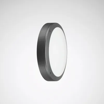 TRILUX Skeo Circ 7112940 Decken-/Wandleuchte | LED 16/24W | 1600/2200lm | 3000/4000K | IP65 IK10 | Ø350mm Anthrazit