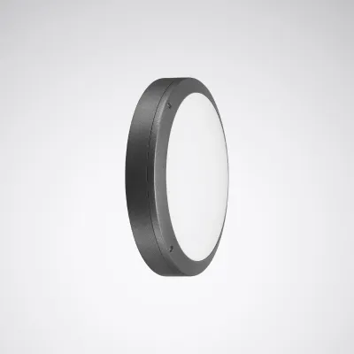 TRILUX LED-Deckenleuchte/Wandleuchte Skeo Circ 7113140 | 21W 2100lm | IP65 IK10 | 350mm | HF-Bewegungssensor | anthrazit