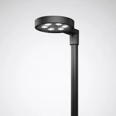 TRILUX LED-Mastaufsatzleuchte Publisca P3 | 12,5W | 1350lm | 4000K | 76mm Mast | anthrazit