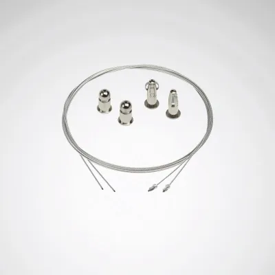 TRILUX Seilabhängung Tugra ZSDD/2000 8117900 | für Leuchten | Edelstahl | Länge 2000mm | 2 Stück