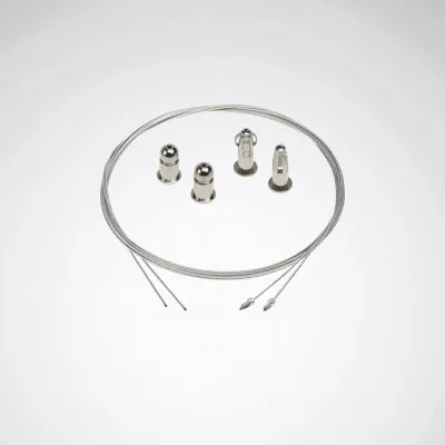 TRILUX Seilabhängung Tugra ZSDD/2000 8117900 | für Leuchten | Edelstahl | Länge 2000mm | 2 Stück
