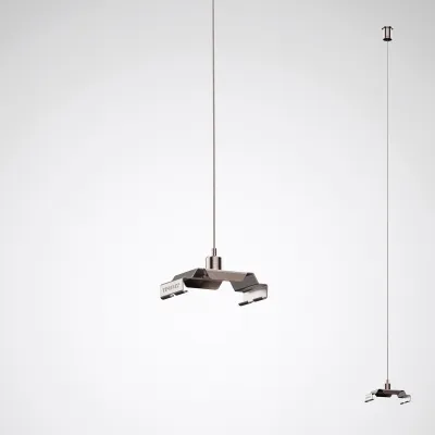 TRILUX Seilabhängung A01DSX/1500 078 | mechanisches Zubehör E-Line Pro | Edelstahl | 140x120x25 mm