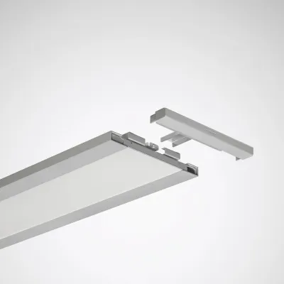TRILUX Endkappe LuceoS D ZKS 03 7169900 | Zubehör für Deckenanbauleuchten | Aluminium silber | 240x29x20 mm