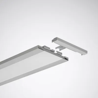 TRILUX Endkappe LuceoS D ZKS 03 7169900 | Zubehör für Deckenanbauleuchten | Aluminium silber | 240x29x20 mm
