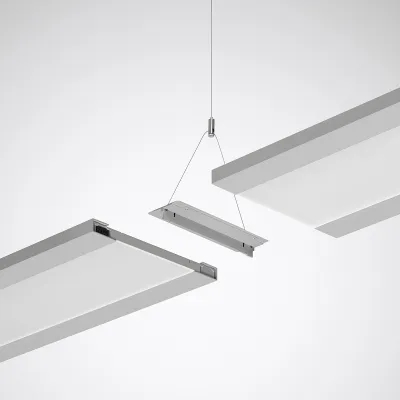 TRILUX Kupplungsstück gerade LuceoS H ZLK/5/03 7019300 | Zubehör Lichtbandleuchten | Stahl silber 63x180x21 mm