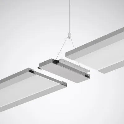 TRILUX Verbinder Kupplung LuceoS H ZLK B/5/03 7093500 | mechanisch & elektrisch | 144x240x22 mm | Stahlblech silber