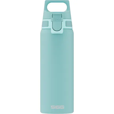 Sigg Trinkflasche Shield ONE Glacier 0,75L | Edelstahl | auslaufsicher | BPA-frei | für Kohlensäure | hellblau