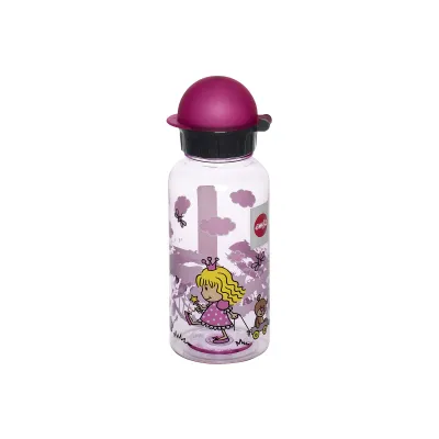 Emsa Kinder-Trinkflasche 518122 | Tritan 400 ml | BPA frei | auslaufsicher | spülmaschinenfest | Princess rosa
