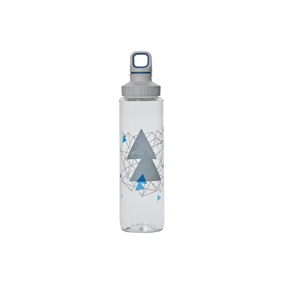 Emsa Trinkflasche 518308 Drink2Go Tritan 0,7l | auslaufsicher | BPA-frei | spülmaschinenfest | Geometry