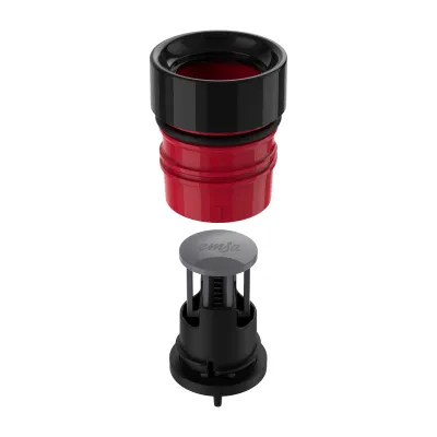 EMSA Trinkflasche Bludrop N31108 | 0,5 Liter Edelstahl | Quick Press Verschluss | doppelwandig | BPA-frei | Coral