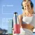 Bild: EMSA Trinkflasche Bludrop N31108 | 0,5 Liter Edelstahl | Quick Press Verschluss | doppelwandig | BPA-frei | Coral