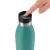 Bild: Emsa Trinkflasche Bludrop 1L | Isolierflasche Edelstahl | 100% auslaufsicher | 20h warm | Quick-Press | petrol
