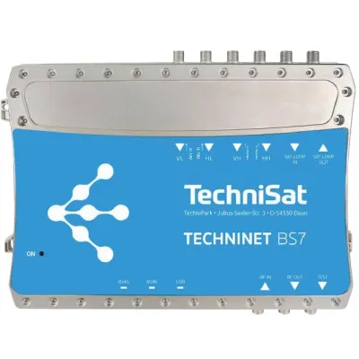 TechniSat Kompaktkopfstation TECHNINET BS7 | 16x DVB-S2 auf DVB-C | vorprogrammiert | LAN | energieeffizient