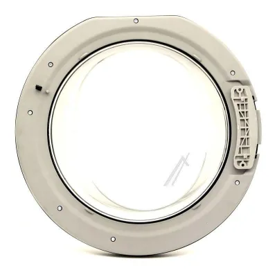 Türbaugruppe für Waschmaschine Haier Candy Hoover 70023242 HV2 Schwarz Grau