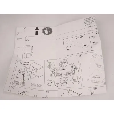 Türbefestigungsschablone für Smeg Geschirrspüler 715040200 Montagehilfe