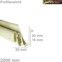 Türdichtung 2m Universal für Kühlschrank Gefrierschrank Kühl-Gefrierkombination