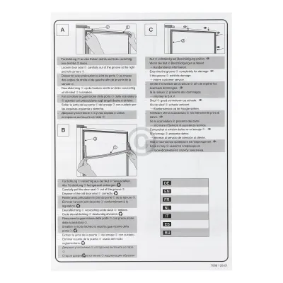 TUERDICHTUNG Liebherr 7109384 für Kühlschrank Liebherr
