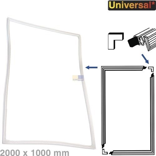 Bild: Türdichtung Universal 2000x1000mm Set zum Einschrauben in Kühlschrank 384708