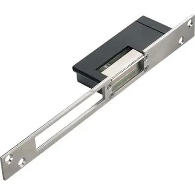 Grothe Türöffner TO 5900-R | Elektrischer Türöffner 12V AC/DC | DIN rechts | IP54 | 1000kg | Stahl | Silber