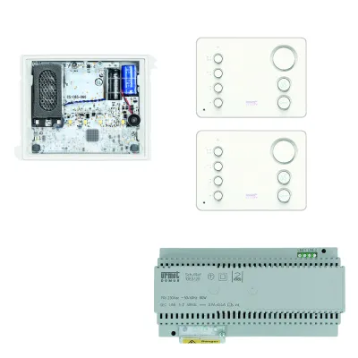 Türsprech-Set 2xTeiln ws ws 1LS