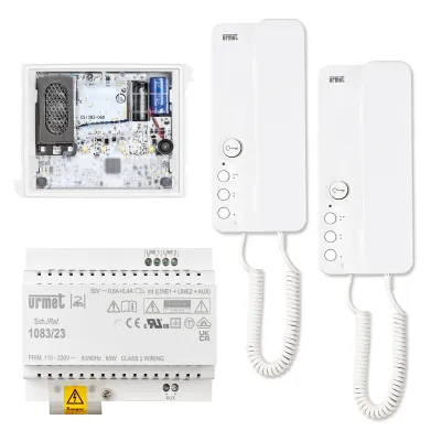 Türsprech-Set 2xTeiln ws ws 1LS