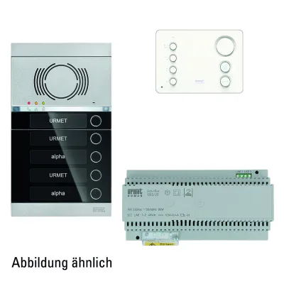 Türsprech-Set 3xTeiln sw ws 1LS