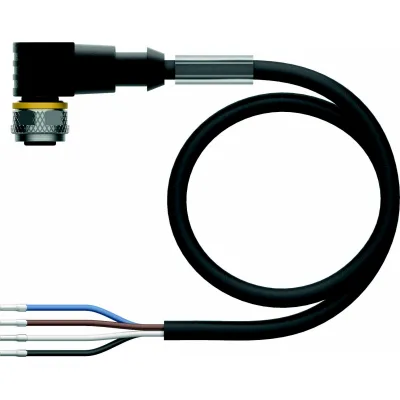 Turck Sensor-Aktor-Kabel WKC4.4T-5/TXL M12 4-polig | 5m | abgewinkelt | PUR | IP67/IP69K | schleppkettentauglich