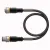 Bild: Turck Sensor-Aktorkabel RKC4.4T-1-RSC4.4T/TXL | 4-polig M12 Stecker/Buchse gerade | 1m | PUR schwarz | IP67/IP69K
